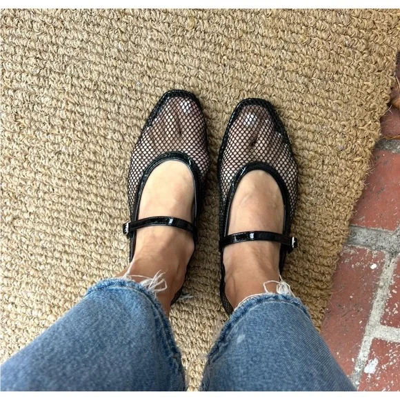 Black Mesh Women's Flats A new day - Picture 4 of 4